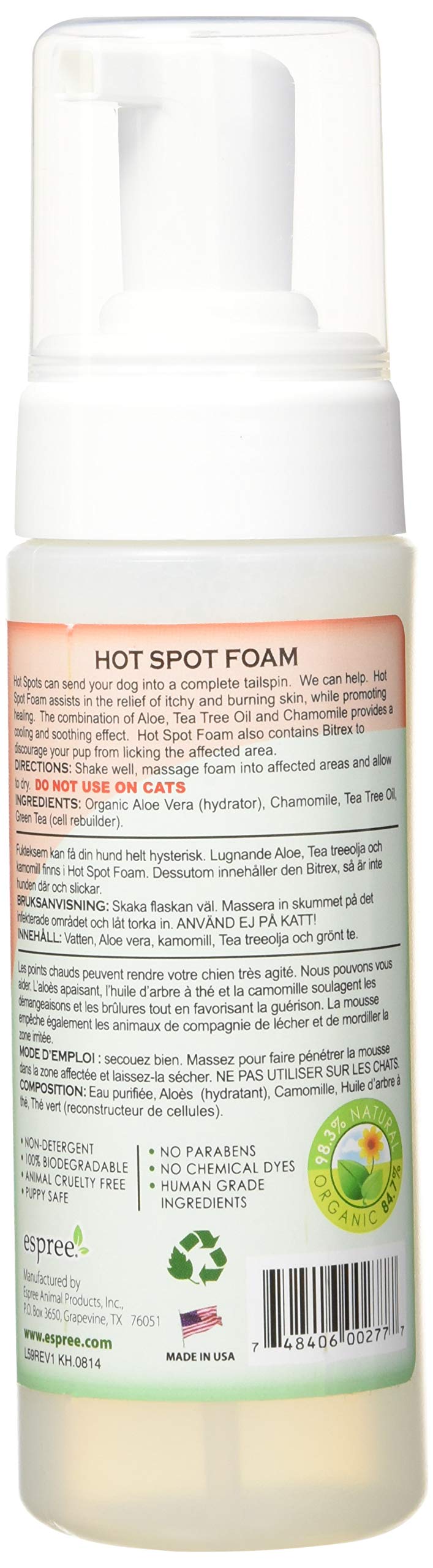 Espree Hot Spot Foam, 236 ml - PawsPlanet Australia