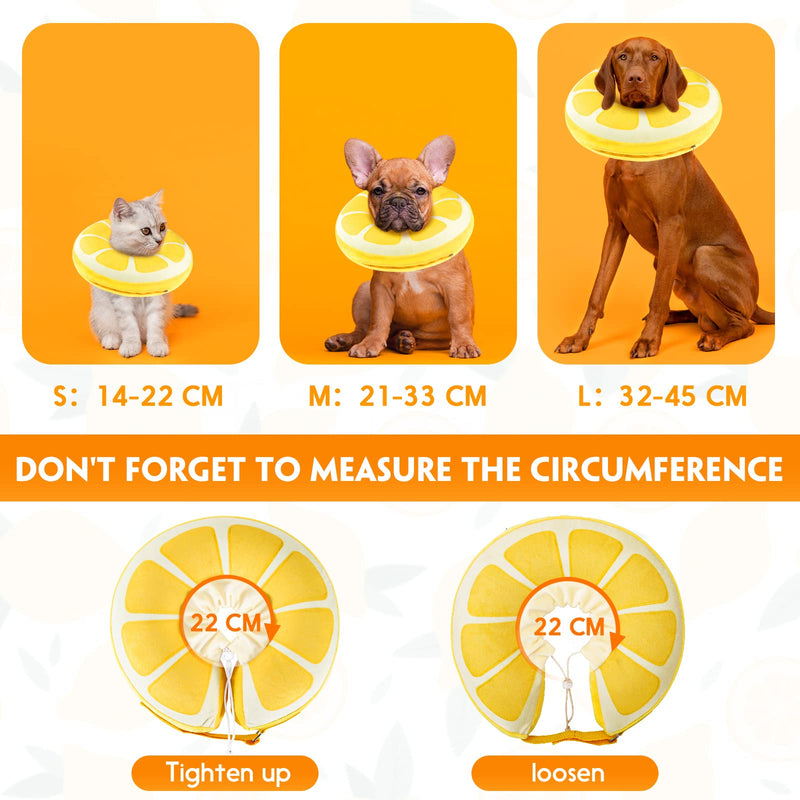 SuplutuX Inflatable Dog Cone, Protective Inflatable Collar for Dogs and Cats, Soft Dog Cone Alternative After Surgery for Wound Healing and Prevent from Biting or Scratching (Small) Small - PawsPlanet Australia
