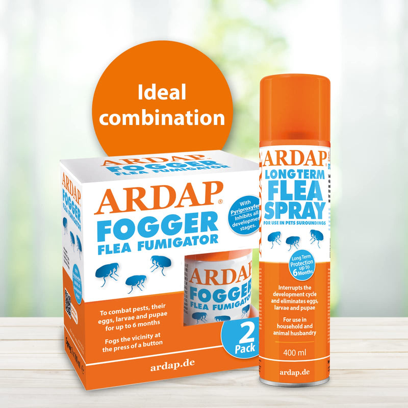 ARDAP Flea Spray for the home 400ml - Household Flea Spray & Cat Flea Spray - Active on adult fleas, larvae & eggs - Flea Spray for the house & animal environment - Protection for up to 6 months - PawsPlanet Australia