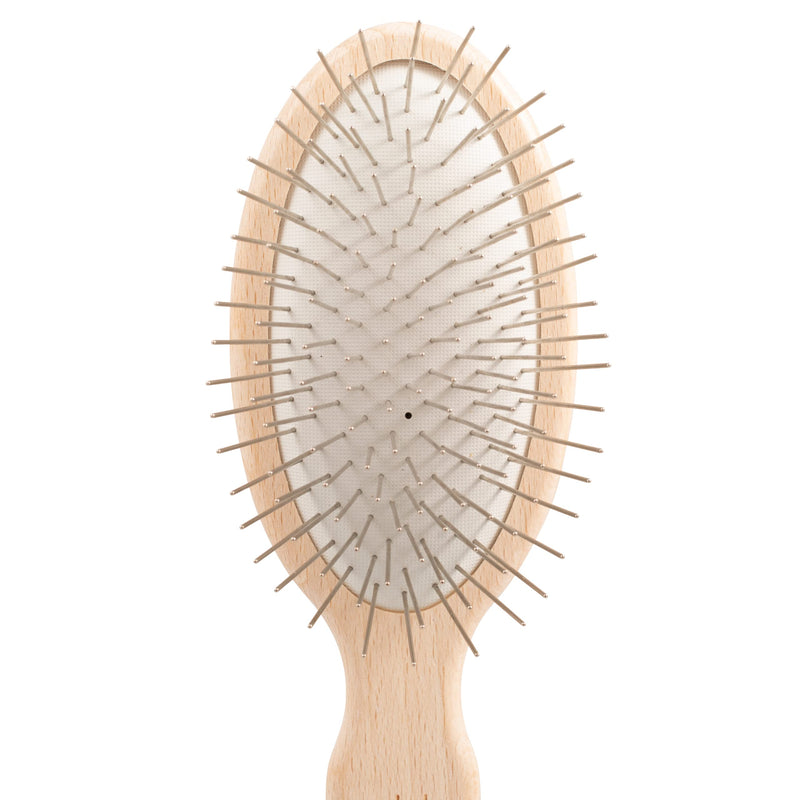 Chris Christensen Dog Brush, 27 mm Oval Pin Brush, Original Series, Groom Like a Professional, Stainless Steel Pins, Lightweight Beech Wood Body , Ground and Polished Tips - PawsPlanet Australia