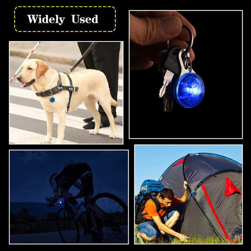 Pet Collar LED Light Clip-on Pet Light Dogs and Cats Safety LED Light Waterproof Collar Pendant for Night Walking Running Riding (Blue) Blue - PawsPlanet Australia