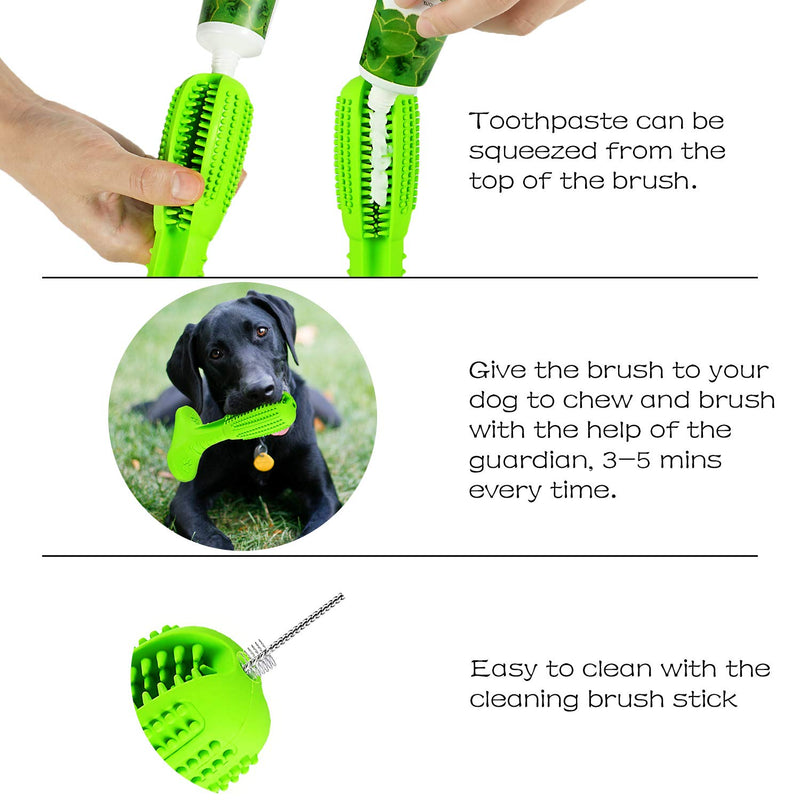 Dog Toys Dog Toothbrush Indestructible Dog Chew Toys For Medium Large Breed Aggressive Chewers Dental Teeth Cleaning Toy (M, Grass Green) M Grass Green-medium - PawsPlanet Australia