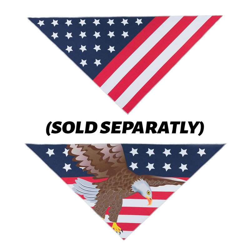 American Flag Dog Collar in 5 Different Sizes Bald Eagle Small - PawsPlanet Australia