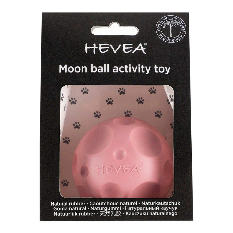 HEVEA Moon Ball Activity Toy for Dogs (Old Rose) (Old Rose) Old Rose - PawsPlanet Australia