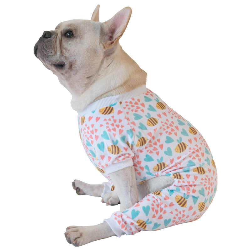 CuteBone Dog Pajamas Soft Cat Clothes Cute Puppy Apparel Doggie Outfit Pet Pjs Onesie X-Small Bee - PawsPlanet Australia