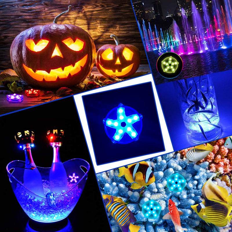 Bath Spa Lights, 3.3'' Floating Light for Hot Tub, IP68 Waterproof Pool Lights, Colourful Light with Starfish Shape, Submersible Colour Changing Lights for Pool Pond Bathtub(1PCS) 1PCS - PawsPlanet Australia