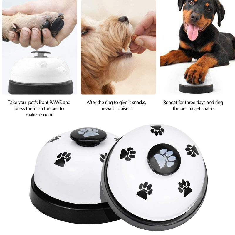 Kupink 3PCS Pet Training Bells Dog Bells Toilet Training Dog Training Buttons Potty Doorbells for Dog Training Iron Bells - PawsPlanet Australia