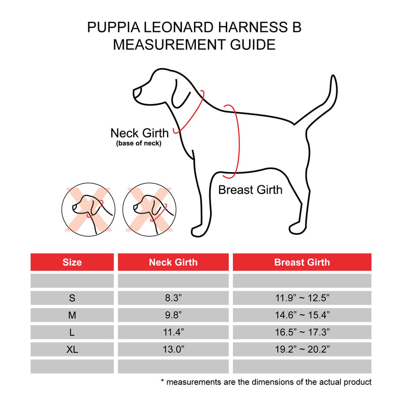 [Australia] - Puppia Leonard Harness B, Small, Black 