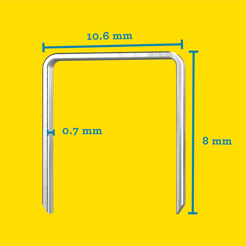 Rapid staples type 13, 8mm staples, 5,000 pieces. Large pack, fine wire staples for wood and canvas 8 mm 5,000 pieces │ box galvanized - PawsPlanet Australia
