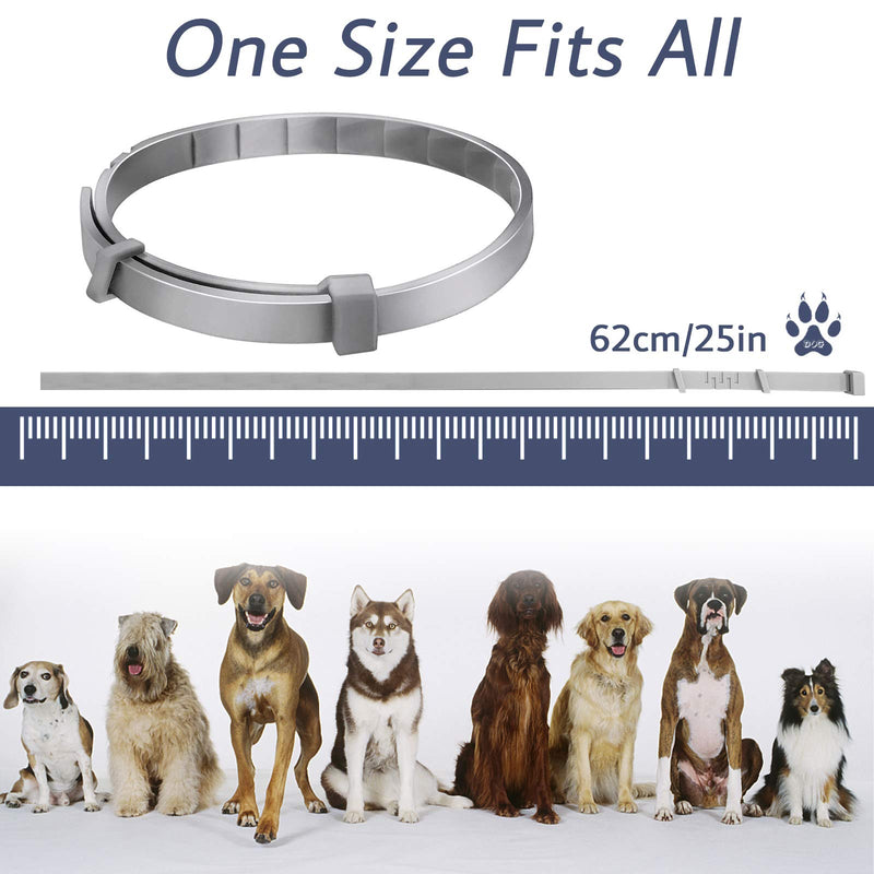 Sugelary Calming Collar for Dogs, Adjustable Anti-Anxiety Dog Collars, Natural Safe Calming Dog Collar, Waterproof Long Lasting Calming Pheromone Collar for All Dogs, 1 Pack (25Inch) - PawsPlanet Australia