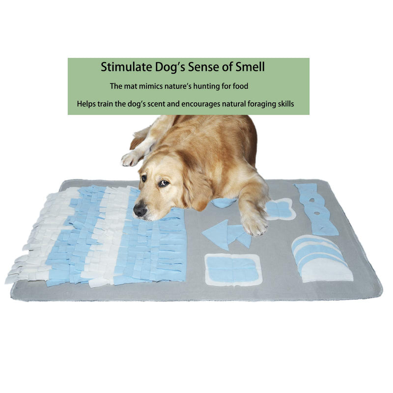 IENYPA Pet Snuffle Mat for Small Medium Large Dogs, Nosework Blanket for Dogs, Dog Slow Feeding Puzzle Mat, Dog Training Mats Pet Activity/Toy/Play Mat, Machine Washable, Great for Stress Release M 23.6"x 39.4" - PawsPlanet Australia