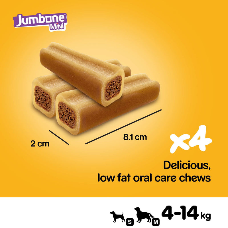 PEDIGREE Jumbone Small Dog Treats with Beef & Poultry 4 Chews Beef & Poultry(8 bags x4 bones total weight is 1.28kg)) - PawsPlanet Australia