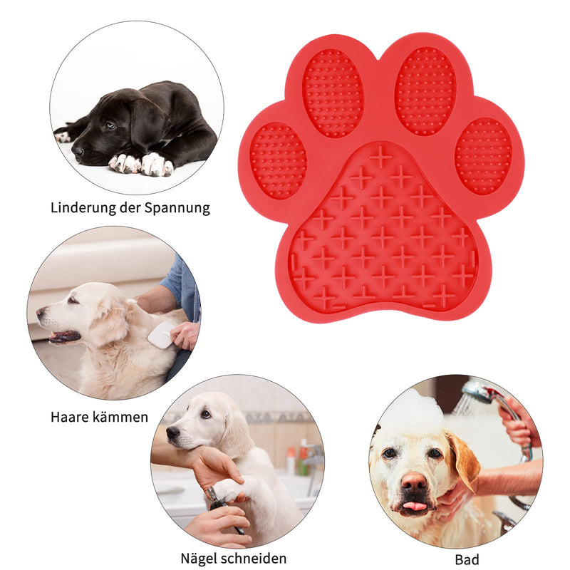 ProChosen Lick Mat for Dogs, Silicone Lick Mat, Fits with 1 Silicone Spatula, for Pet Bathing, Care, Training, Slow Feeder with Super Strong Suction Power - PawsPlanet Australia