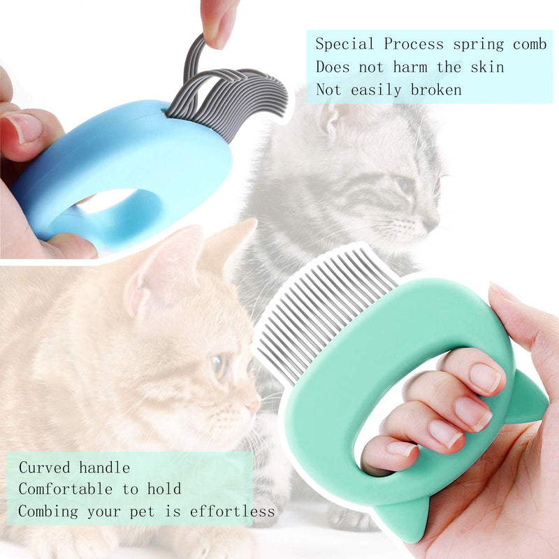 Gxhong cat brush, cat comb, massage brush For Pets Cat Dogs For, Pet Brush, Pets Cleaning Brush Removes Dead Undercoat And Loose Hair (green) - PawsPlanet Australia