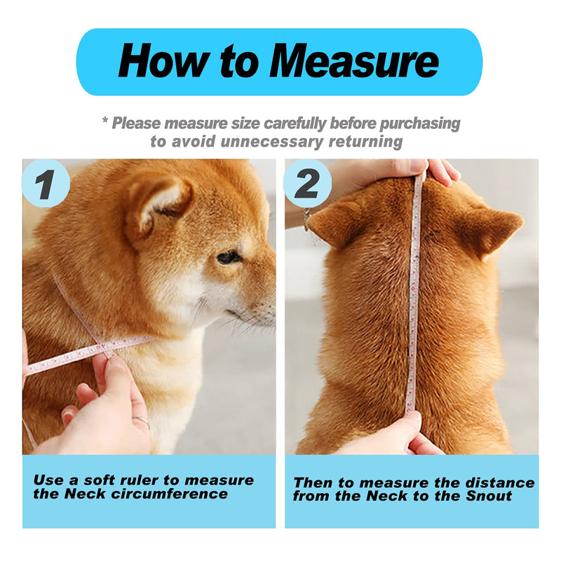 Supet Dog Cone Adjustable Pet Cone Pet Recovery Collar Comfy Pet Cone Collar Protective Collar for After Surgery Anti-Bite Lick Wound Healing Safety Practical Plastic E-Collar White L (Neck:13.5-19.0 in) - PawsPlanet Australia