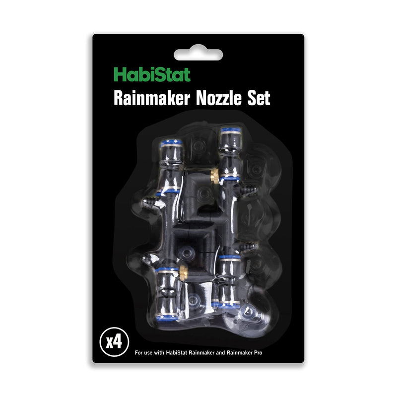 Habistat Rainmaker Nozzle Set - 4 Copper Nozzles - 360 Adjustable Nozzles - Easy Install - Total Coverage - Compatible with Rainmaker Or Rainmaker Pro - PawsPlanet Australia