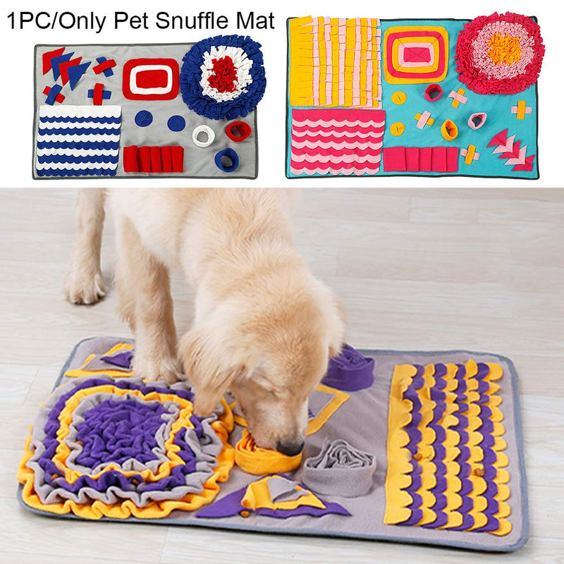 Pet Snuffle Mat for Dogs, Washable Pet Snuffle Mat,Pet Puzzle-Toys Durable Interactive Encourages Natural Foraging Skills S Grey - PawsPlanet Australia