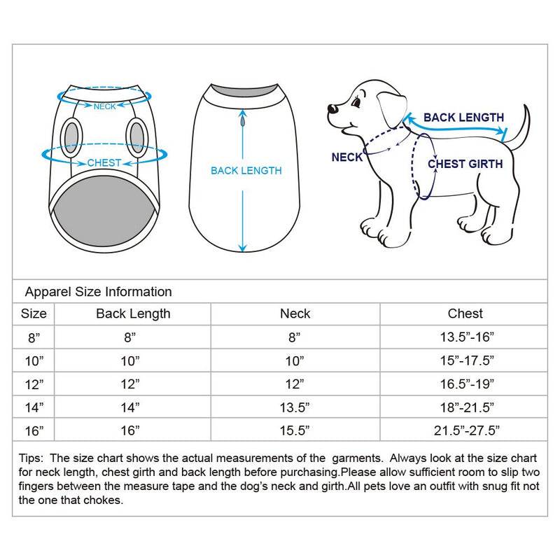 [Australia] - Blueberry Pet 2020 New 9 Patterns Soft & Comfy Sea Lover Shirt - Cotton T-Shirt for Dogs or Kids Dog - Back Length 10" Pack of 2 - National Pride 