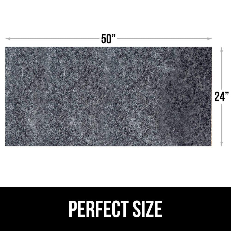 Gorilla Grip Original Premium Under Sink Mat Liner, 24x50, Non-Adhesive Absorbent Organizer Mats, Durable and Strong Waterproof Shelf Liners for Under Kitchen Sinks, Bathroom, Laundry Room, Charcoal 24" x 50" - PawsPlanet Australia