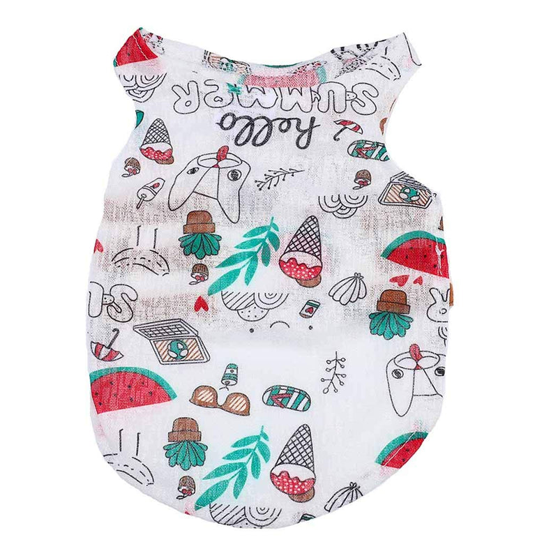 [Australia] - Petea Pet Clothes Dog Cat Summer Watermelon Fruits Vest Cute Puppy Apparel for Dogs and Cats M 