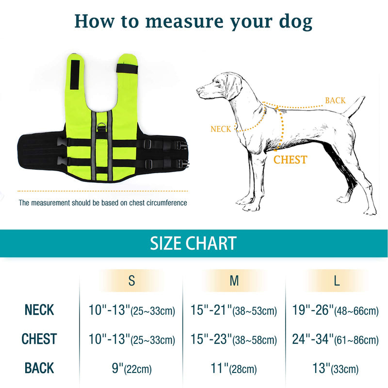 Namsan Dog Life Jacket Pet Life Vest Swimming Jacket for Large Dog, Green L - PawsPlanet Australia