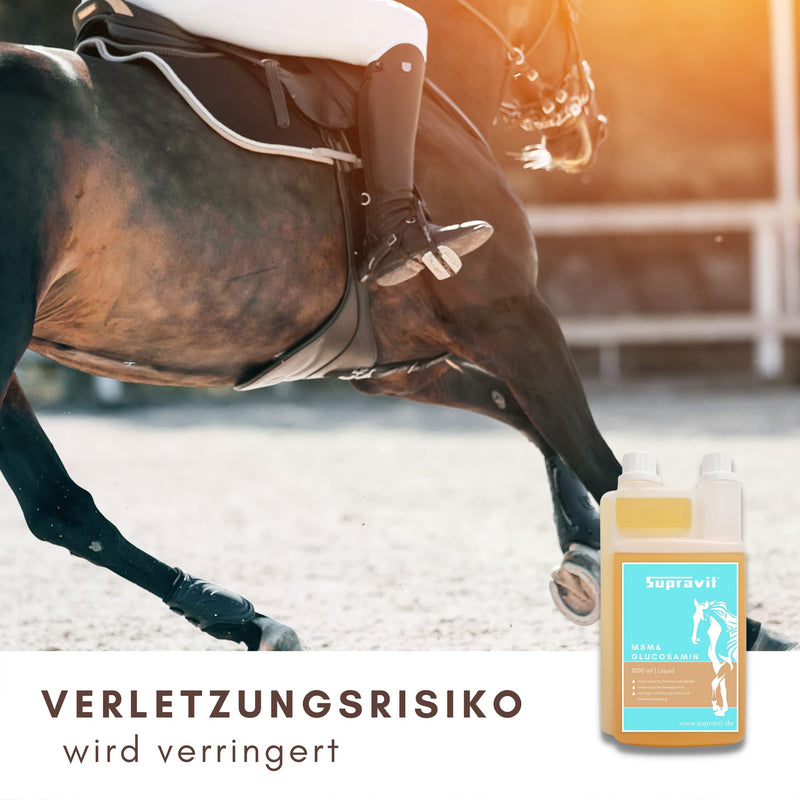 SUPRAVIT MSM and Glucosamine Horse 1000ml Liquid Supplements to