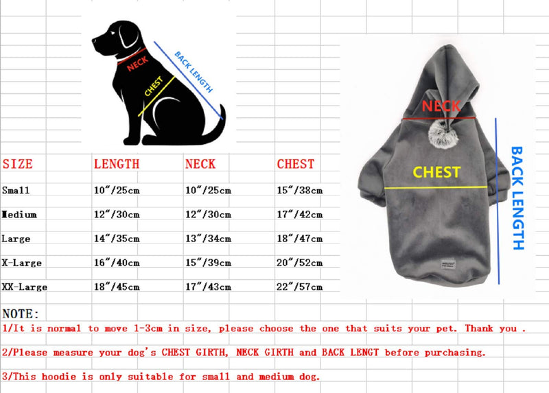 [Australia] - Dialpet Pet Clothes Dog Hoodie Small Dog Clothes,Soft Cotton for Small to XX-Large Dogs and Puppies. Gray 