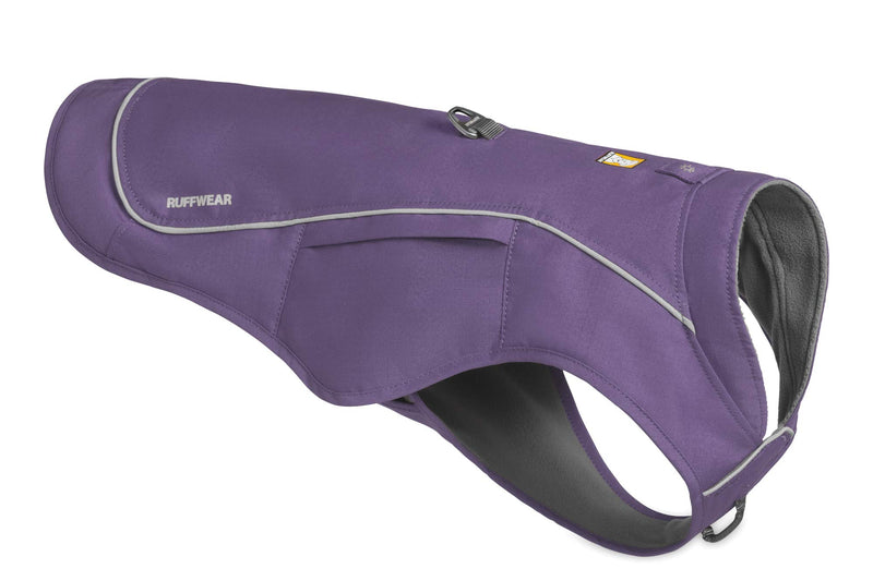 [Australia] - RUFFWEAR - Overcoat Fuse Jacket Harness Combo for Dogs Medium Purple Sage 