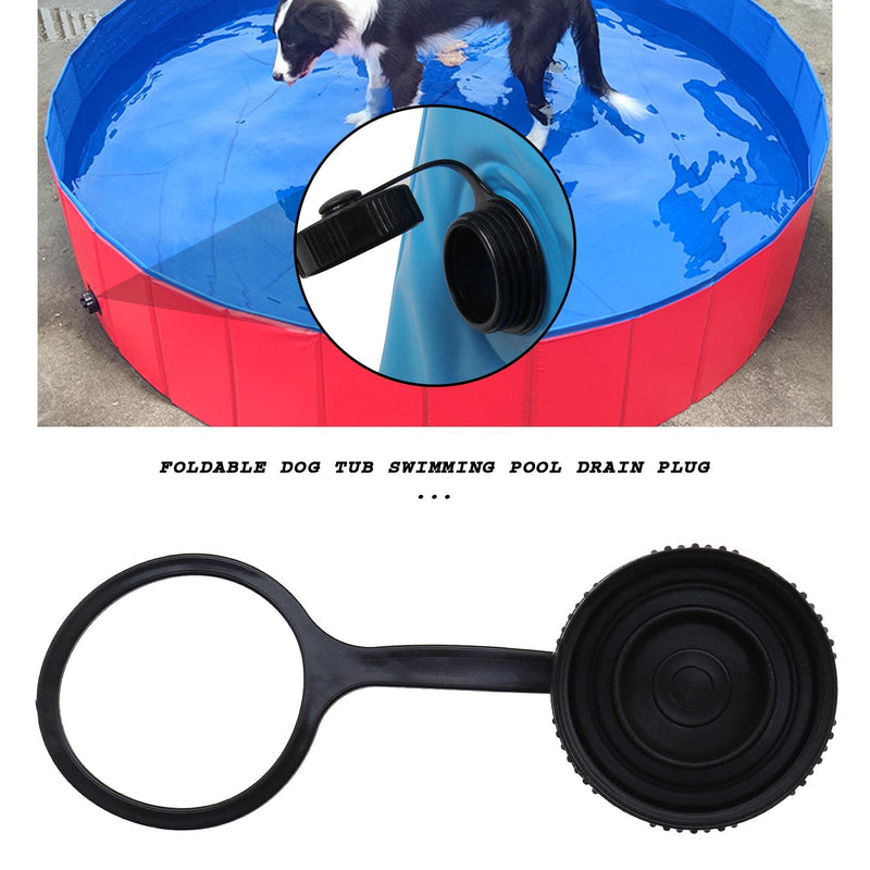 OTOTEC Dog Pool Drain Plug Pet Dog Bath Tub Swimming Pool Plug Cap Collapsible Puppy Cat Indoor Outdoor Bathing Tub Swimming Pool Plug Cap - PawsPlanet Australia