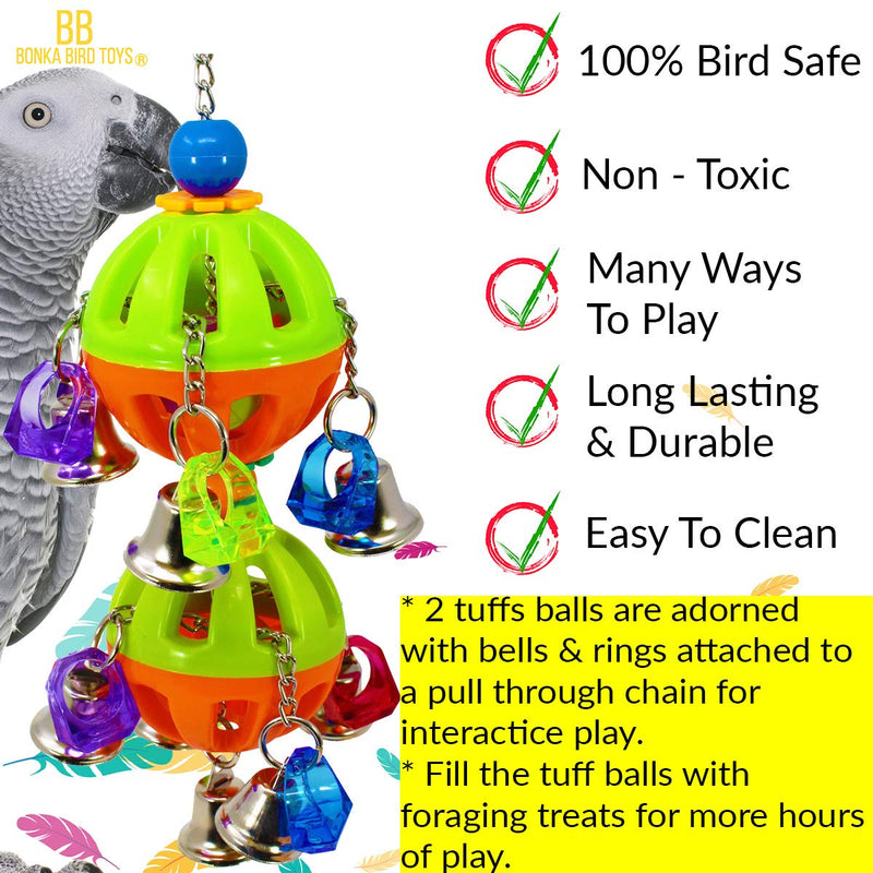 [Australia] - Bonka Bird Toys 1509 Tuff Bellpull Tower Parrot African Grey 