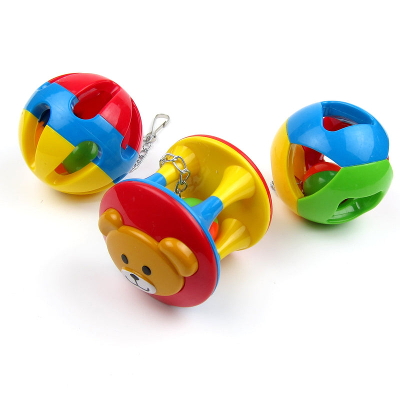 [Australia] - Alfie Pet - Drew Hanging Ball Toy with Bell for Birds 3-piece Set 