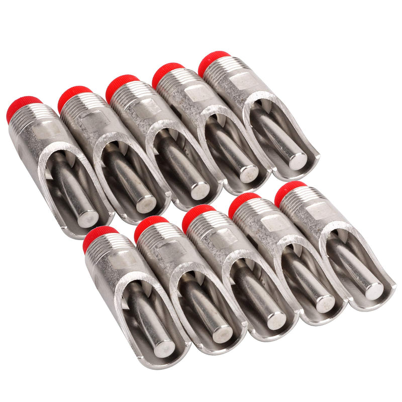 HUOHUOZHU 10Pcs Automatic Pig Waterer Nipple Drinkers Feeder, Nipple Drinker Waterer with Stainless Steel 1/2PT Thread, for Sows, Piglets - PawsPlanet Australia