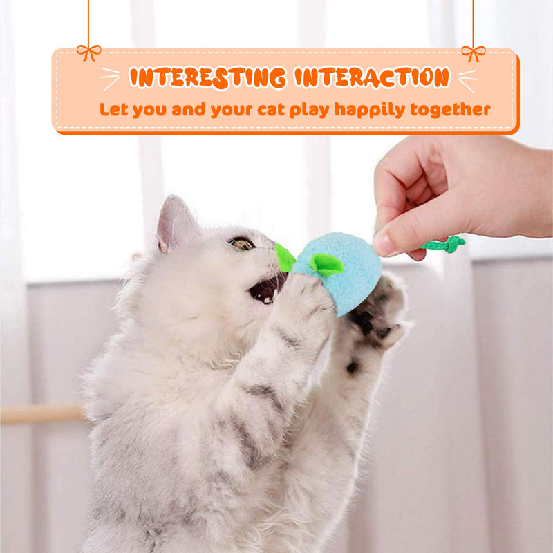 Dorakitten 6PCS Cat Toy Mouse Plush Realistic Cute Kittens Mice Toy Cat Bite Toy Catnip Toy - PawsPlanet Australia