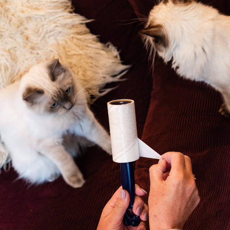 Korbond 4.9m Friendly Lint Roller-33 Sticky Citrus Scented Paper Sheets Suitable for All Fabric Types-Removes Pet Hair from Any Surface and Clothes-No Residue, White, 1 Pack Single - PawsPlanet Australia