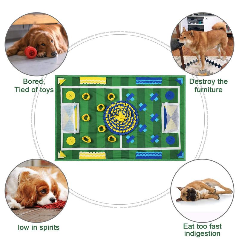 [Australia] - Zacro Dog Snuffle Mat - 25.6x39.4in Feeding Mat for Dogs, Dog Training Pad to Encourages Natural Foraging Skills and Release Stress 