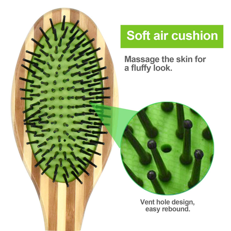 YMWALK Pet Grooming Brush for Dogs & Cats,Double Sided Dog Pin Brush and Soft Bristle Brush,Dog Comb Massage and Brush for Cleaning Loose Fur & Dirt for Long and Short Hair Dogs or Cats - PawsPlanet Australia