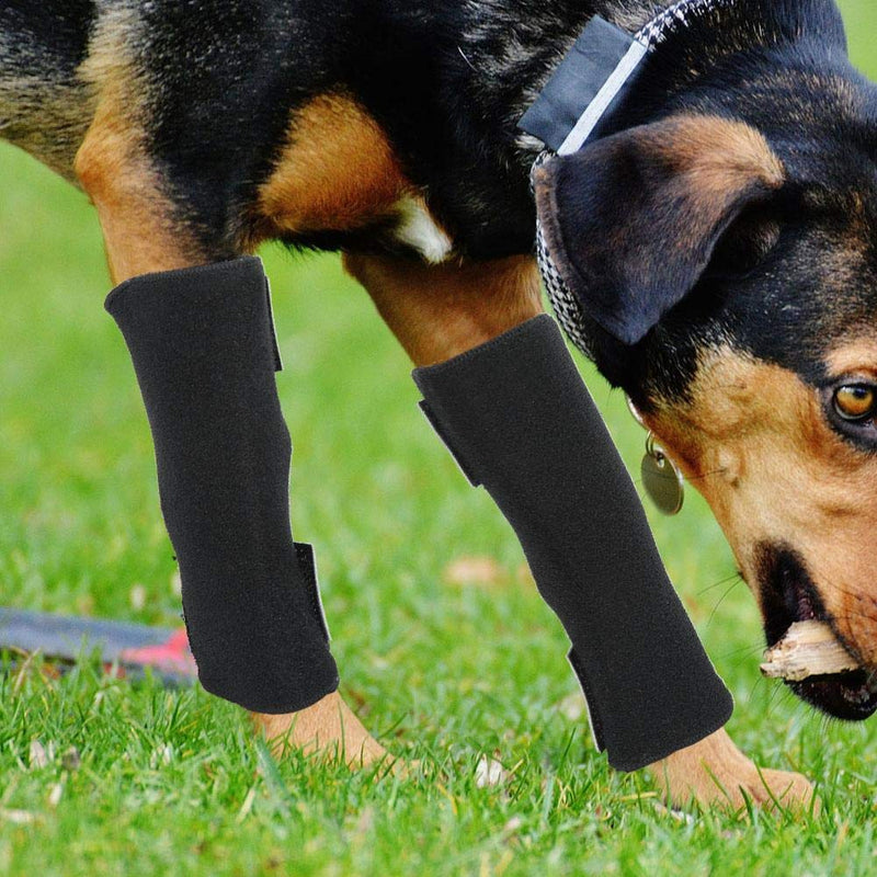 Oumefar Supportive Dog Rear Legs Braces Protective Paw Compression Wraps Dog Hock Sleeves Joint Wraps to Help Dogs Recover from Injuries(XS) XS - PawsPlanet Australia