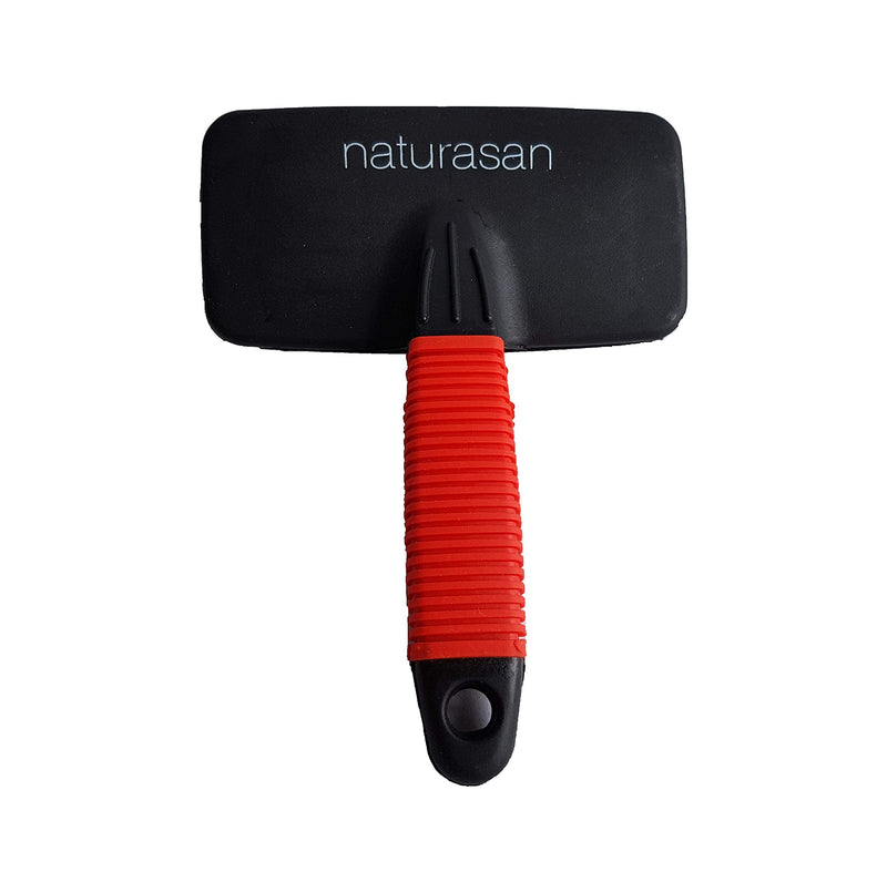 Lambskin brush for lambskin and sheepskin, universal grooming brush with soft handle, dog brush for long hair, fur brush for pets, dog brush and cat brush for long hair, short hair brush, black/red - PawsPlanet Australia