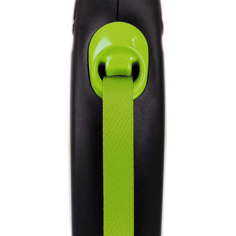 flexi Retractable Leash New Neon - Green - S, 4000498032015, Multi - PawsPlanet Australia