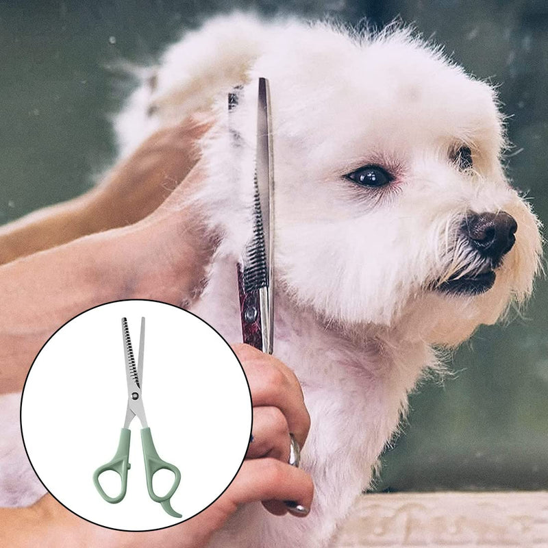 Dog scissors, professional fur scissors, dog set (cat dog grooming thinning scissors & straight hair scissors) for grooming dogs, cats, pets. Bring a comb to smooth pet hair - PawsPlanet Australia
