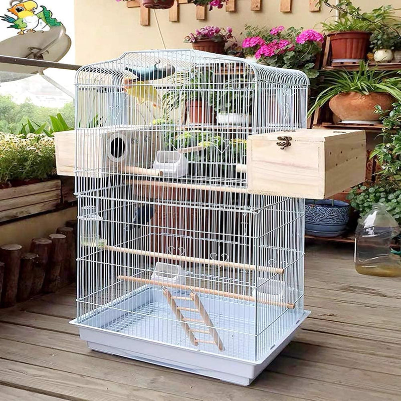 HANG Parakeet Nest Box Bird cage with Natural Pine Wood, Bird Nest Breeding Box Cage for Budgie/Cockatiel/Conure/Parrot/Dove - PawsPlanet Australia