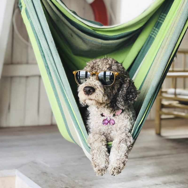 1 Set 2 Pcs Loud Cat and Dog Bells Pink - PawsPlanet Australia