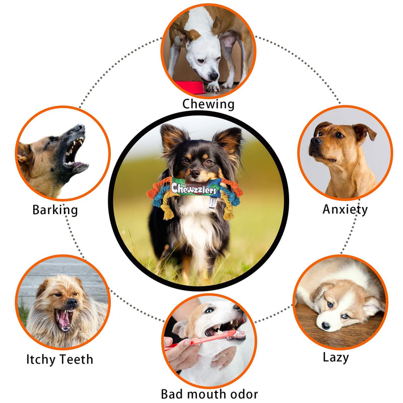 VORHOT Squeaky Dog Toy Made of Polyester, Tug of War Dog Toys with 6 Thick Rope Legs, Dog Chew Toy for Molar Vocalization, Interactive Toy for Large Medium Dogs Puppies, 36cm - PawsPlanet Australia
