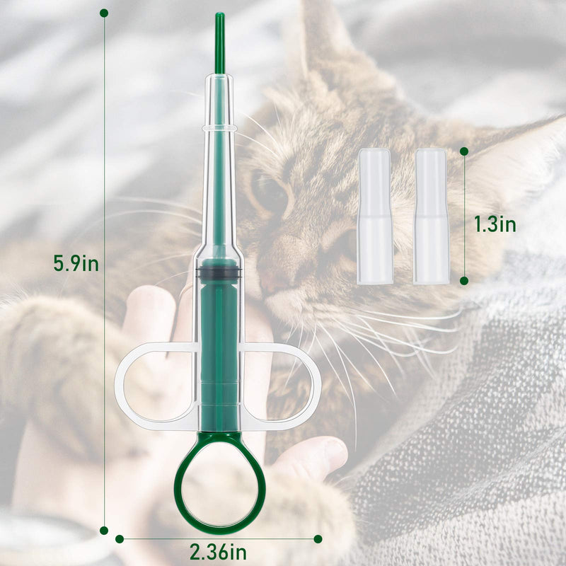 Nuanchu 8 Pieces Pet Syringe Pet Pill Syringe Pet Feeding Syringe Cat Pill Shooter Small Pills Pet Pill Dispenser Syringe Feeders for Cats, Dogs and Small Animals (Green) - PawsPlanet Australia