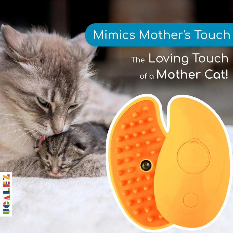 Cat Steam Brush, 3 in1 Cat Steamy Brush, Dog Brush for Shedding, Multifunctional Rechargeable Silicone Cat Hair Brush for Removing Tangled and Loose Hair, Cat Brush for Shedding, Cat Grooming Supplies Yellow - PawsPlanet Australia