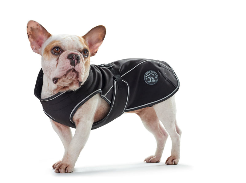 HUNTER Uppsala Softshell Dog Coat, 60 cm, Black - PawsPlanet Australia