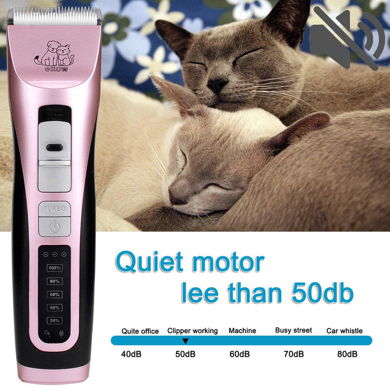 Dog Clipper - Pet Grooming Clipper 3 Speed Pet Electric Clippers Professional Dog Trimmer Cordless Pet Hair Trimmers Rechargeable Low Noise LED Heavy Duty Dog Shaver for Cats Horse 1 - PawsPlanet Australia