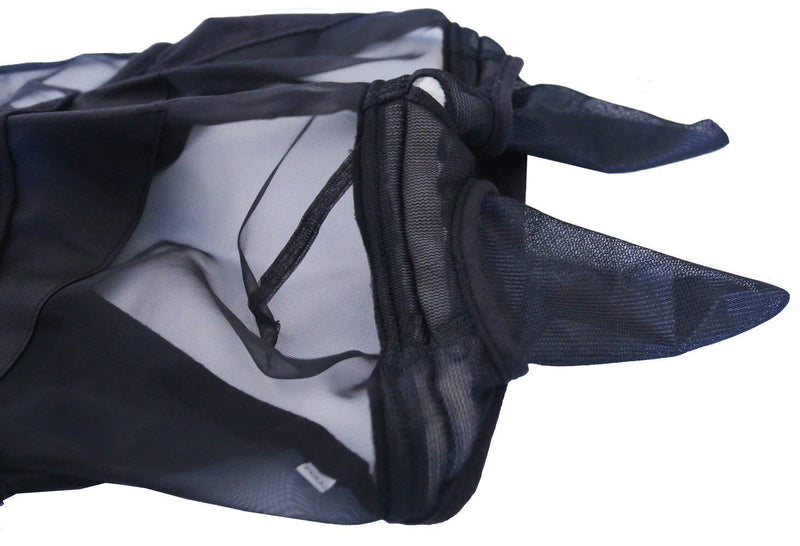 SUNWIN Horse Fly Mask with Ears Nose Mesh Full Face with Zipper,Detachable Design (Horse) - PawsPlanet Australia