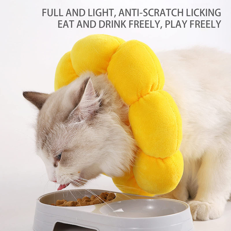 DKDDSSS 2PCS Cat Neck Collar, Soft Cat Recovery Collar with Adjustable, Anti Bite Safety Protective Collar for Dogs Puppies Kittens, After Surgery Pet Protective Collar - PawsPlanet Australia