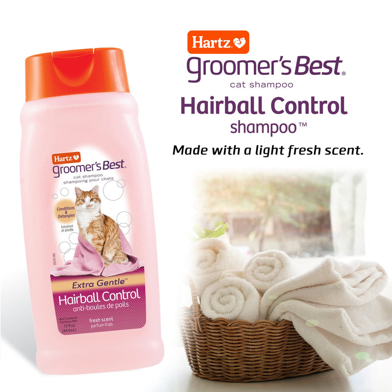 Hartz Groomer's Best Hairball Control Cat Shampoo - PawsPlanet Australia